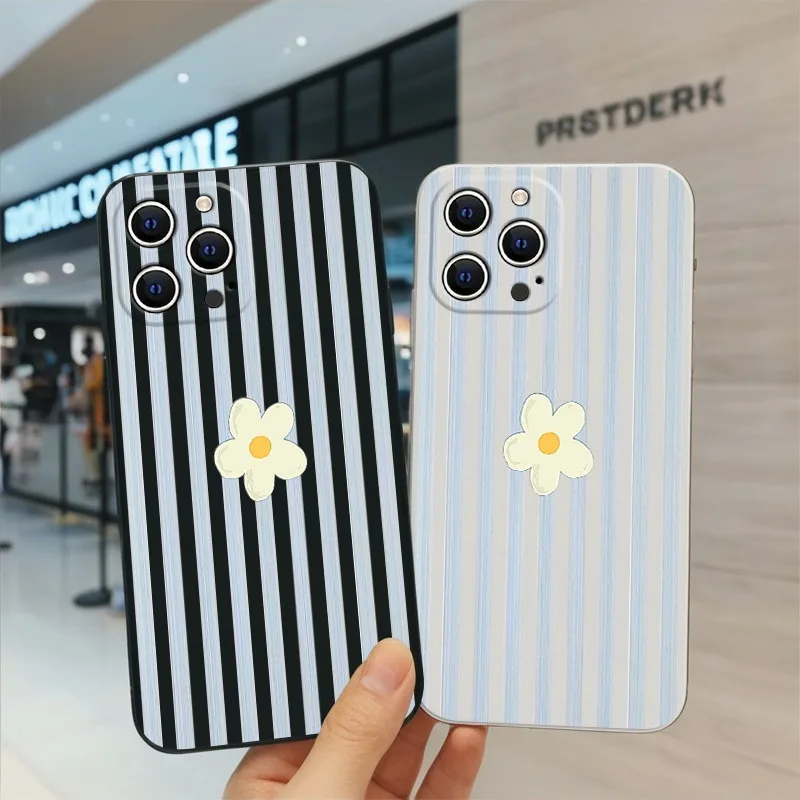Apple Iphone 15 - 줄무늬 꽃무늬 아이폰 18, 17, 에어,