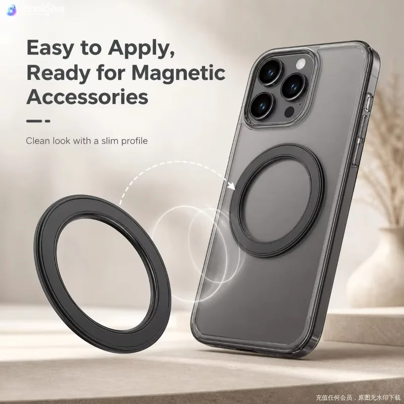 Phone Accessories Useful - MagSafe 호환 강력 자석 링형 휴대폰