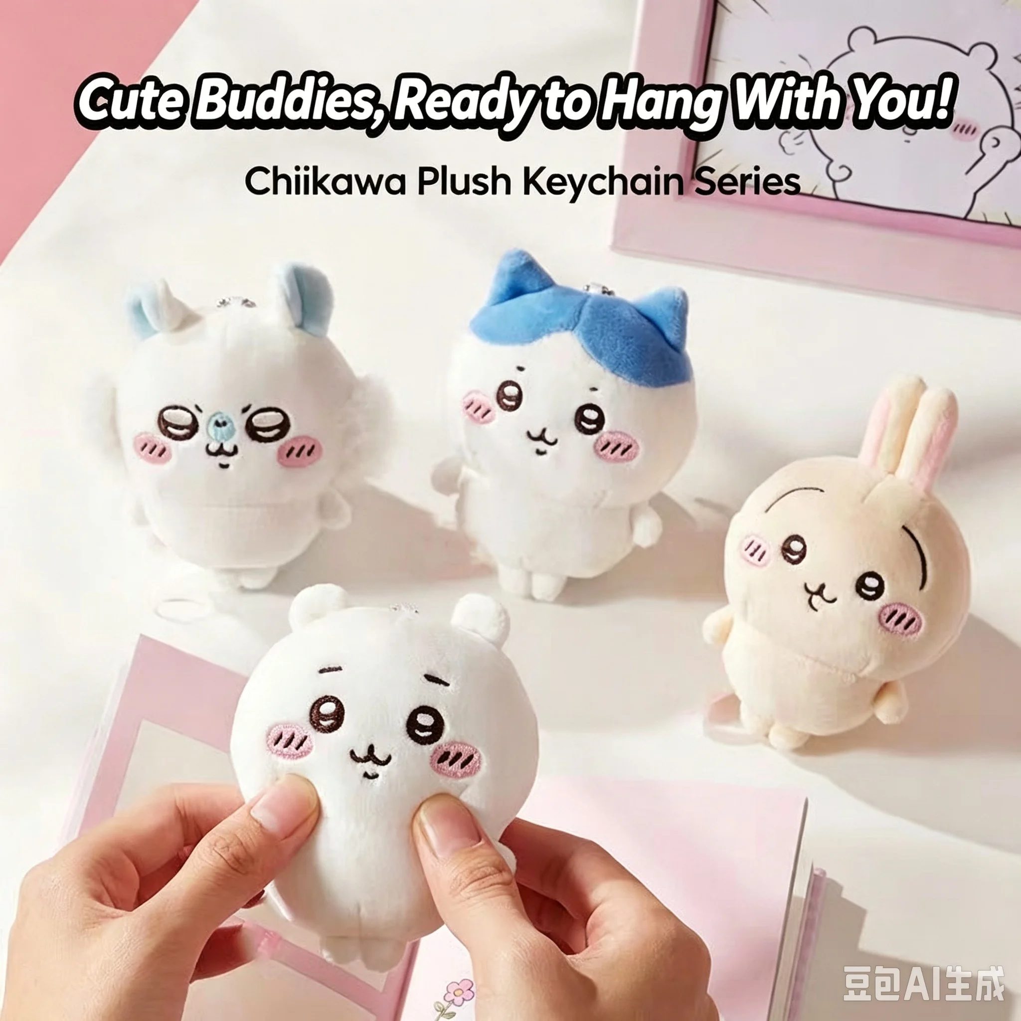 Phone Accessories Charms - 치이카와 우사기 하치와레 인형 가방 장식,