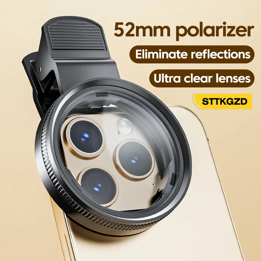 Phone Accessories Useful - 새로운 52mm CPL 휴대폰 렌즈 필터