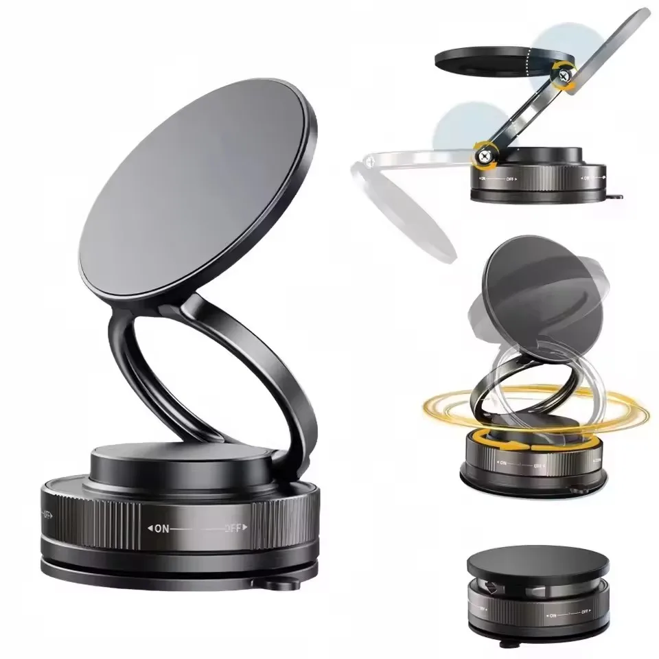 업그레이드된 360 ° 진공 흡착식 자석 휴대폰 거치대 - Phone Accessories Holder Car 리뷰 및 가격