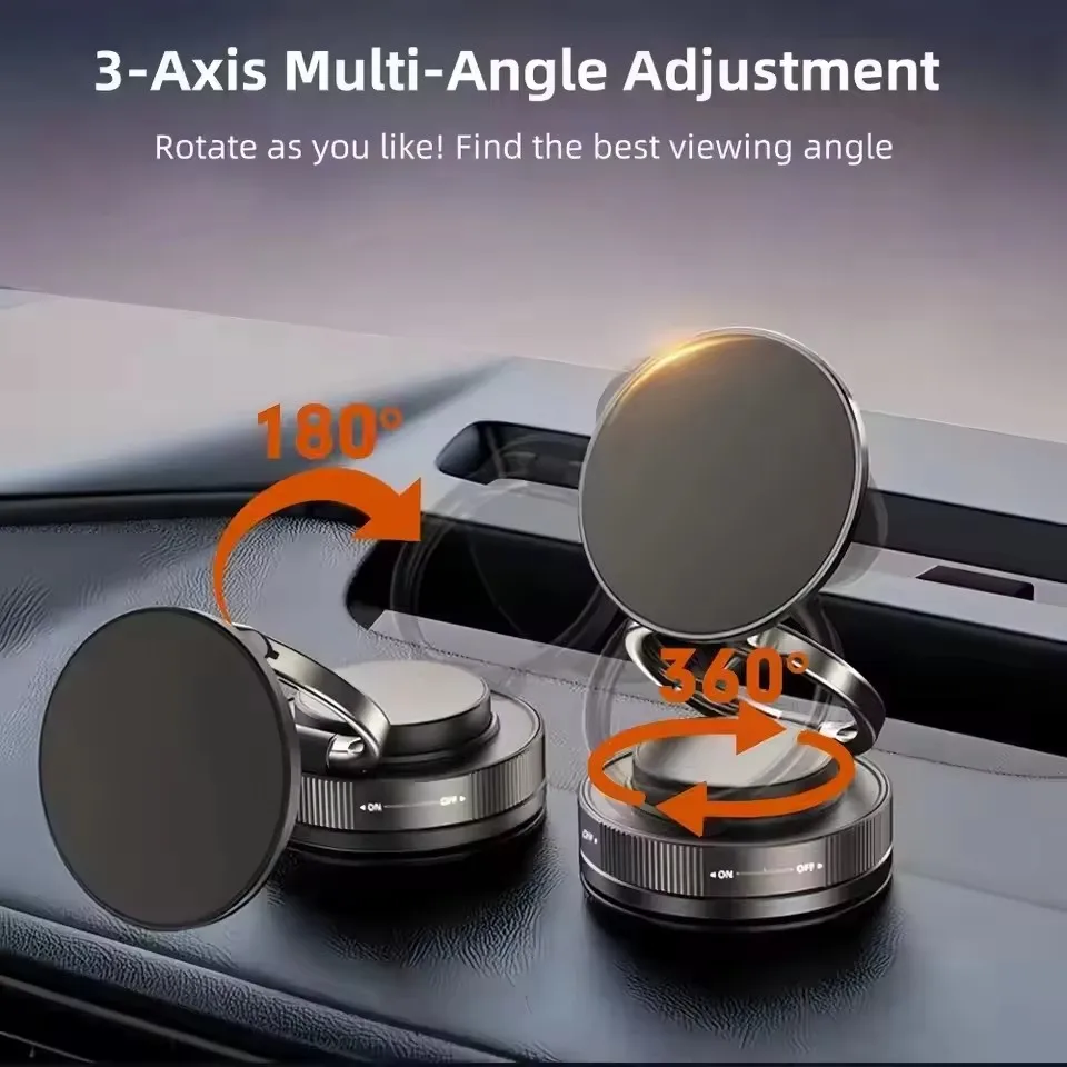 업그레이드된 360 ° 진공 흡착식 자석 휴대폰 거치대 - Phone Accessories Holder Car 리뷰 및 가격