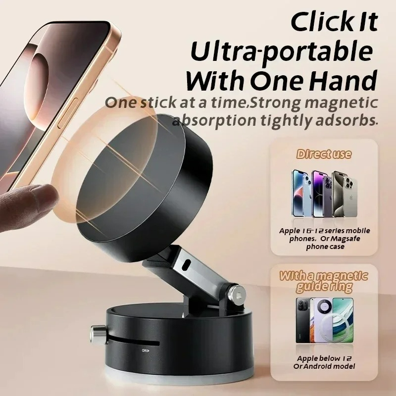 고성능 자기 진공 홀더 접이식 범용 전화 스탠드 자동차 - Phone Accessories Useful 리뷰 및 가격