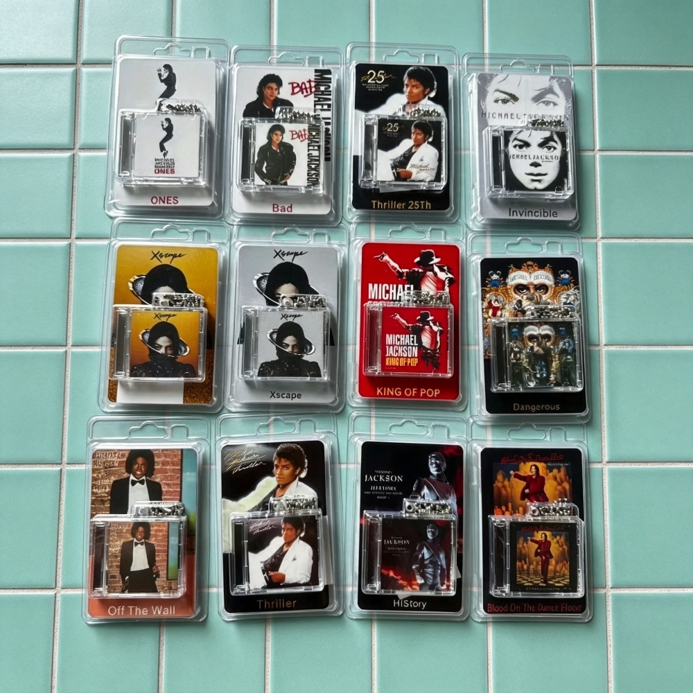 NFC 기능이 있는 마이클 잭슨 미니 CD 앨범 키링, - Phone Accessories Charms 리뷰 및 가격