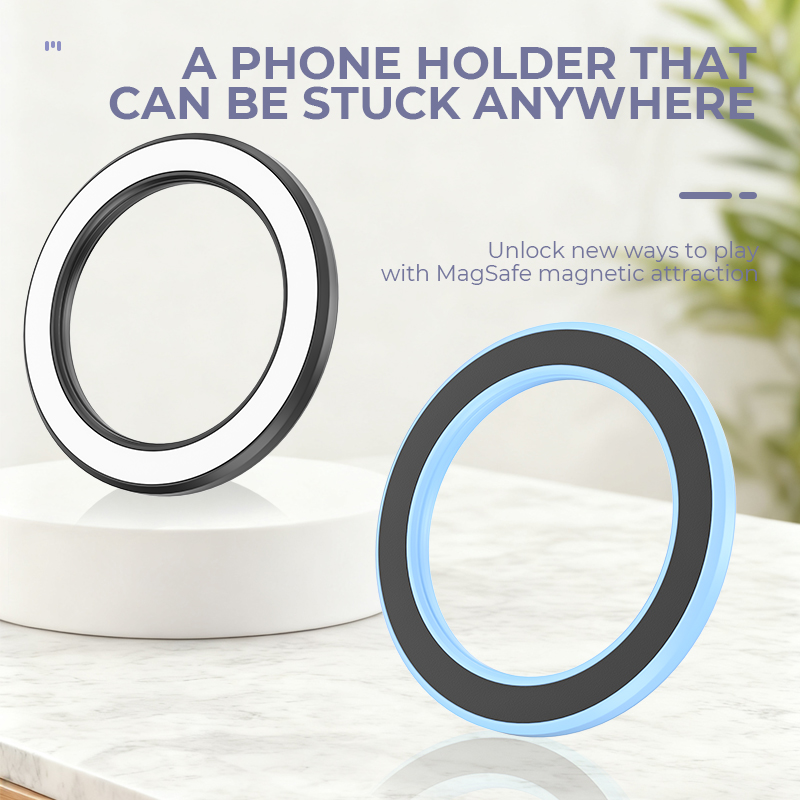 맥세이프 강력 자석 링 폰 홀더 스탠드 접착식 자석 벽 - Phone Accessories Useful 리뷰 및 가격