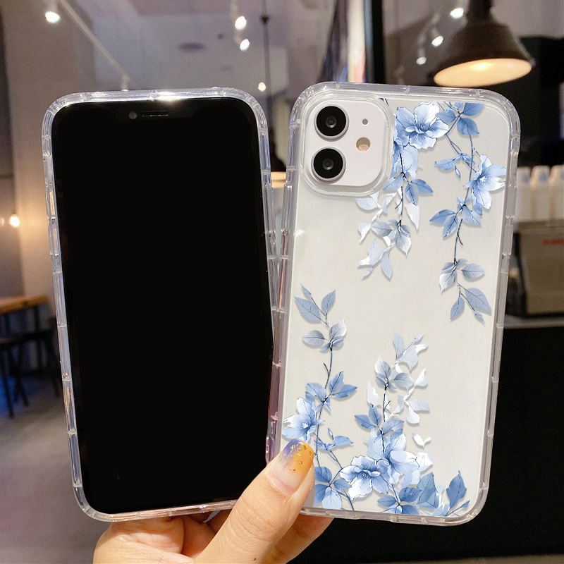 블루 플라워 투명 폰 케이스 아이폰 15 프로 맥스 1 - Apple Iphone 15 리뷰 및 가격